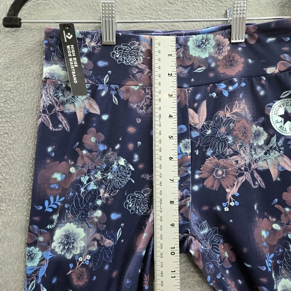 Converse Girl Activewear‎ Pants L Navy Floral Yoga Legging 24